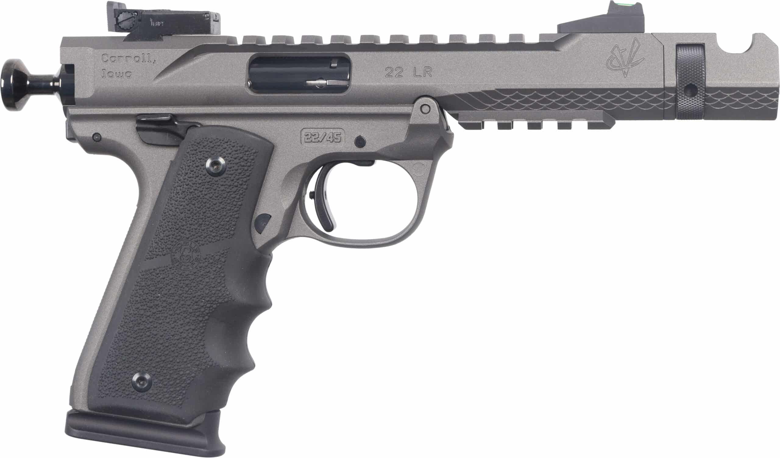 Volquartsen Black Mamba .22 LR pistol with 4.5 inch barrel and 10-round magazine