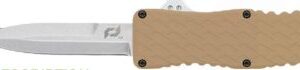 SCHRADE KNIFE UPROAR D/A OTF - 3" D2 BAYONET POINT FDE/SS