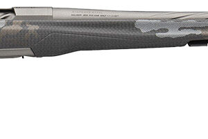 Browning X-Bolt 2 Mtn Pro Tung .30-06 rifle side view with carbon fiber stock and 22 inch fluted threaded barrel