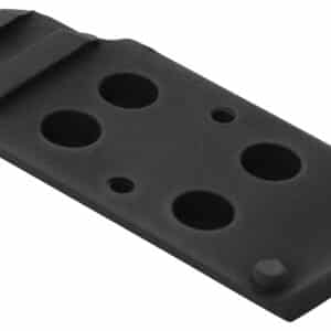 Colt 1911 RMR footprint optic plate in black nitride stainless steel