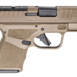 Springfield Armory Hellcat OSP 9mm pistol in Flat Dark Earth, right-side profile