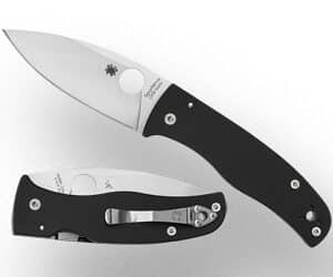 SPYDERCO BODACIOUS BLK/SLV S30V SRTD