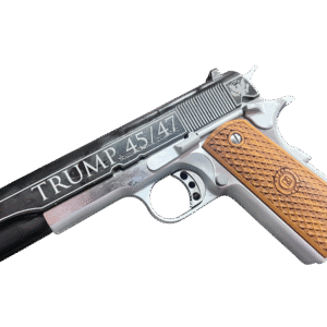 AMERICAN CLASSIC TROPHY 1911 45ACP 5" TRUMP GOLDEN ERA BLACK/SILVER 8RD