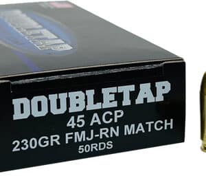 DOUBLETAP 45ACP 230GR FMJ-RN - MATCH 50RD 20BX/CS