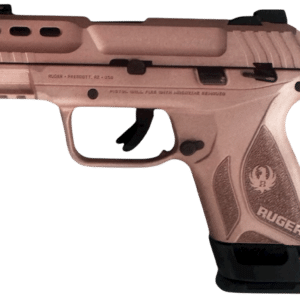 RUGER SECURITY 380ACP ROSE GOLD PSTL 3.42" BBL 15+1RD BLK F.O. FRONT SIGHT