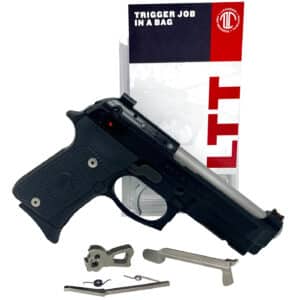 Langdon Tactical Tech LTTTJIBOP13N Trigger Job In A Bag  Nickel Curved Fits Beretta 92/96/M9 not A1 Right Hand