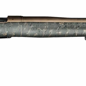 Christensen Arms 8010200601 Mesa Long Range 6.5 Creedmoor 4+1 16.25" Burnt Bronze Cerakote Threaded Barrel & Steel Drilled & Tapped Receiver, Green w/Black/Tan Webbing Adj Cheek Riser Polymer Stock