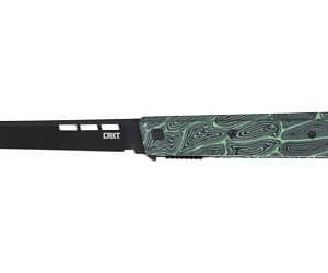 CRKT ZEPHYR 3.22" PLAIN EDGE GRN/WHT