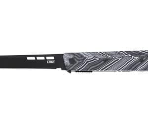 CRKT ZEPHYR 3.22" PLAIN EDGE WHT/BLK
