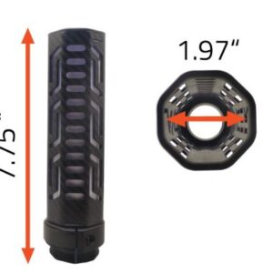 LANCER LCH5 CARBON FIBER - SUPPRESSOR COVER 7.75" 1.97"