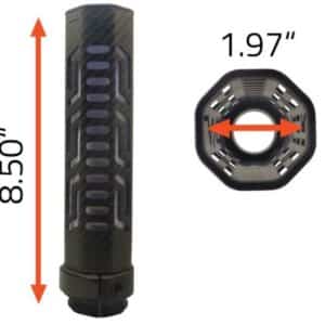 LANCER LCH5 CARBON FIBER - SUPPRESSOR COVER 8.5" 1.97"