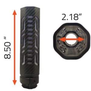 LANCER LCH5 CARBON FIBER - SUPPRESSOR COVER 8.5" 2.18"