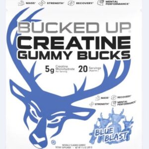 BUCKED UP CREATINE GUMMIES - BLUE BLAST 20 SERVINGS