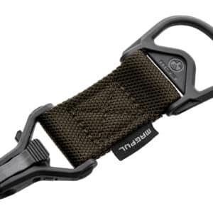 Magpul MAG516-RGR MS1/MS3 Sling Adapter made of Steel with Ranger Green Melonite Finish, Polymer Hardware, Nylon 1.25" Webbing & Two to One-Point Design for AR-15, M4 & M16