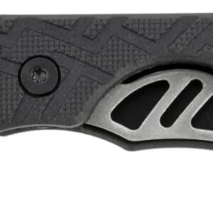 Kershaw 1025X Cinder  1.40" Folding Drop Point Plain Stonewashed 3Cr13MoV SS Blade Black Glass-Filled Nylon Handle Includes Key Ring