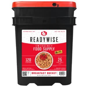 Wise Foods RW10121 Emergency Supplies Breakfast Bucket 120 Servings