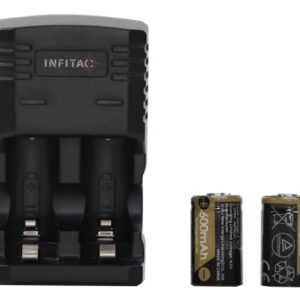 INFITAC BC01         CHARGER AND BATTERIES