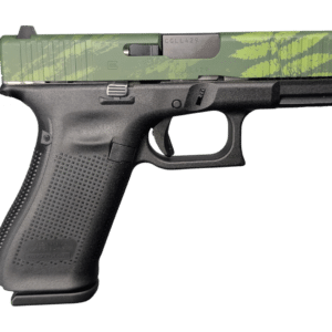 GLOCK 45 V ISLAND CAMO 9MM PISTOL 4" BLACK-BLK/GRN SLIDE FXD 3-17RD MAGS