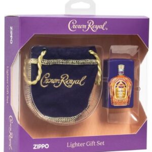 ZIPPO WINDPROOF LIGHTER CROWN - ROYAL & SMALL POUCH GIFT SET