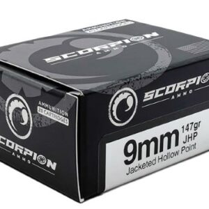 SCORPION 9MM LUGER - 147GR JHP 20RD 10BX/CS
