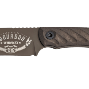 HALF FACE BLADES CAVNER JR BOURBON 3.5" BLADE, 7.5"OA, S45VN MICARTA GRIP