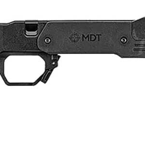 Mdt Sporting Goods Inc 104689BLK XRS Chassis Black Aluminum Core with Polymer Panels, Adj. Cheekrest, M-LOK Forend, Interchangeable Grips, AICS Mag Compatible, Fits Short Action Tikka T3