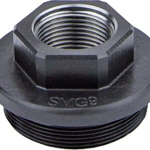 Kgm Suppressors A-SMG9-DTA-S-1 SMG9 Direct Thread Adapter Black Nitride Steel 1/2"x28 Threads