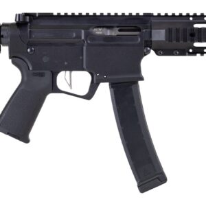 Dpms Panther Arms DP51655221916 Kitty Kat S9 9mm Luger 33+1 8" Black Nitride Heavy Threaded Barrel, Black Hardcoat Anodize Aluminum Receiver w/Picatinny Rail, DPMS Quad Rail Handguard, Black Polymer S