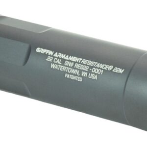 Griffin Armament GARS22-W Resistance 22 Cal 1.375" Black Aluminum 1/2"x28