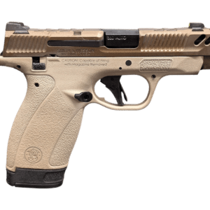SMITH & WESSON PC BODYGUARD 2.0 CARRY COMP TWO TONE TAN 380ACP PISTOL 3.1" M.S 1-10RD, 1-12RD MAG