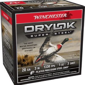 Winchester Ammo XSM2033 Drylok Super Steel Magnum 20Gauge 3" 1oz 3Shot 25 Per Box/10 Case
