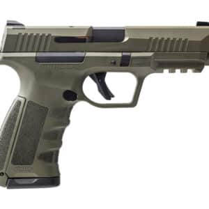 Dickinson LLC RA9G RA9  9mm Luger 17+1 4.25" Black Steel Barrel, OD Green Cerakote Serrated Aluminum Slide, OD Green Polymer Frame w/Accessory Rail