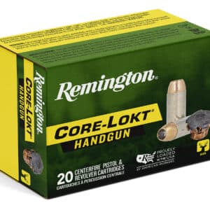 Remington Ammunition 20272 Core-Lokt  45Colt 237gr Jacketed Hollow Point 20 Per Box/10 Case