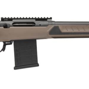 Savage Arms 32669 110 Core Tactical 6mm ARC 10+1 18" Medium Heavy Fluted Barrel, Arca Rail Forend, Coyote Tan AccuStock w/AccuFit V2 Synthetic Stock, Right Hand