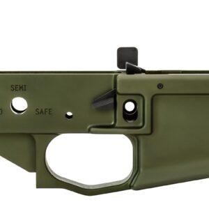 Griffin Armament MK2ALWHG MK2 Stripped Lower Receiver Aluminum Warhawk Green Anodized
