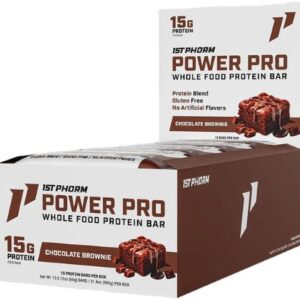 1ST PHORM WHOLE FOOD POWER PRO - BAR CHOCOLATE BROWNIE 15 BARS