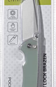 CIVIVI KNIFE BRAZEN 3" NATURAL - G10 STONEWASH CLAM PACK