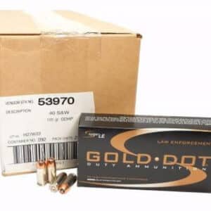 CCI 40 S&W Speer Gold Dot CCI53970 165 gr JHP 50 rounds
