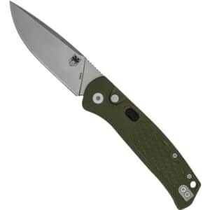 COBRATEC RECON PUSH BUTTON - AUTO 3.12" OD GREEN G10