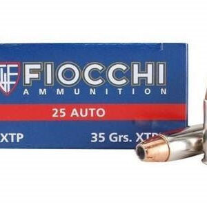 Fiocchi 25 Auto Ammunition FI25XTP Extrema 35 Grain XTP Jacketed Hollow Point 50 rounds