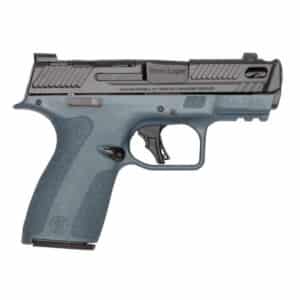 S&W PC Shield-X Carry Comp Blue Titanium Handgun 9mm Luger 13(1)&15(1)rd Magazines 3.6" Ported Barrel Thumb Safety