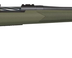 Mossberg 28075 Patriot  243 Win 5+1 Matte Blued Fluted Barrel, OD Green Synthetic Stock