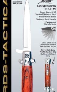 RUKO FOLDER SPRING ASSISTS 4" - PAKKAWOOD HANDLE CLAMSHELL