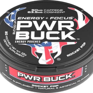 BUCKED UP PWR BUCK ENERGY - POUCHES 5 CAN ROLL ROCKET POP