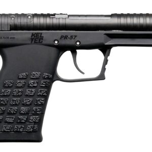Kel-Tec PR57BLK10 PR-5.7  Compact 5.7x28mm 10+1 4.64" Stainless Rotary Barrel, Black Oxide Steel Optic Ready/Serrated Slide, Black Polymer Frame w/Accessory Rail, Textured Grip
