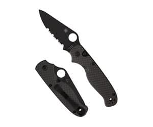 SPYDERCO BUTTONUP CF PS 3.27" BLK