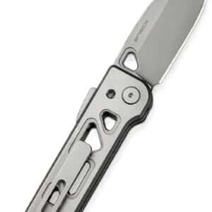 WE KNIFE TYRO 2.91" GRAY - TITANIUM STONEWASH SUPERLOCK