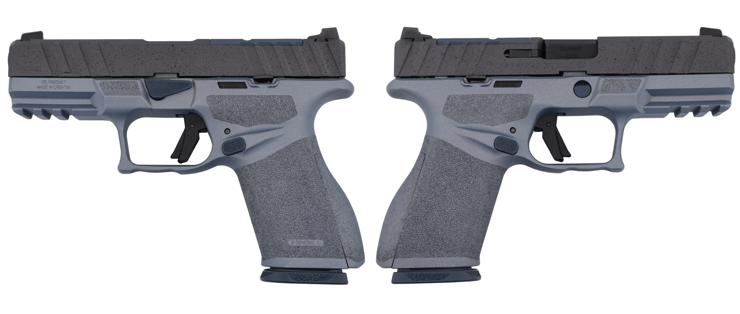 SPRINGFIELD ARMORY ECHELON ALPHA "IRON TIDE" 4.0C 9MM PISTOL NAVY/STONE 1-15RD MAG