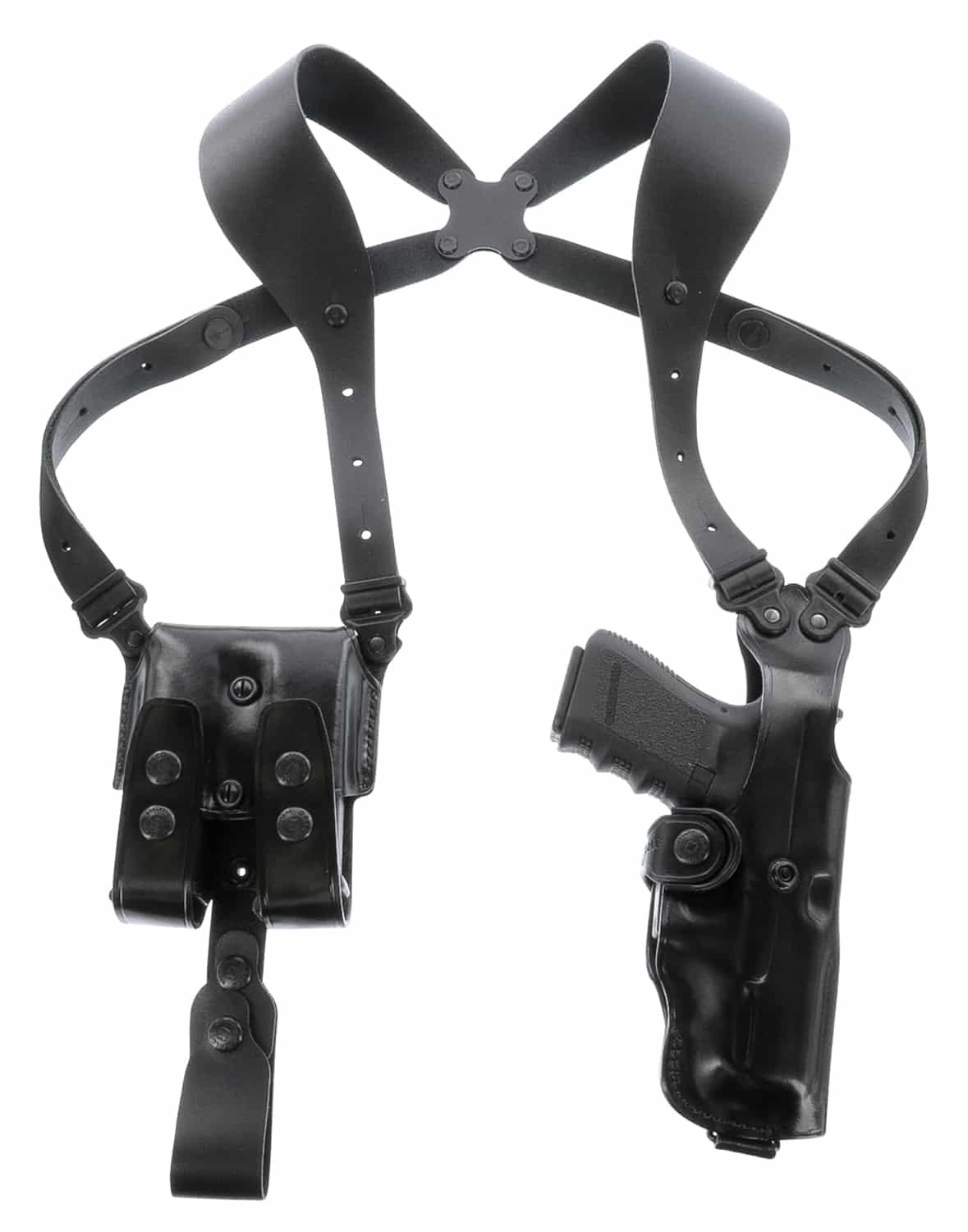 Galco VHS4212RB VHS 4.0 Shoulder System Black Leather Fits 1911 Fits 5" Barrel Ambidextrous