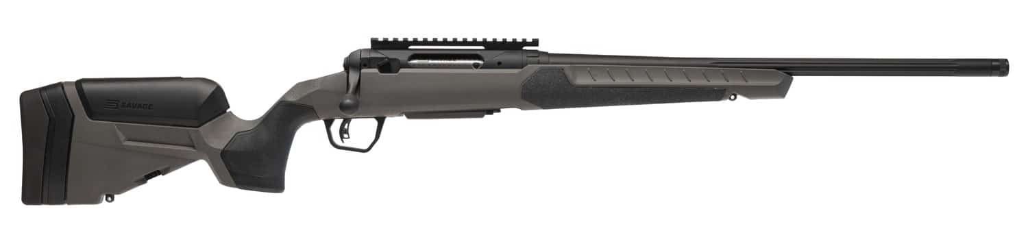 Savage Arms 32522 110 Core Hunter 22-250 Rem 4+1 20" Fluted Barrel, Flat Dark Gray AccuStock w/AccuFit V2 Synthetic Stock, Right Hand